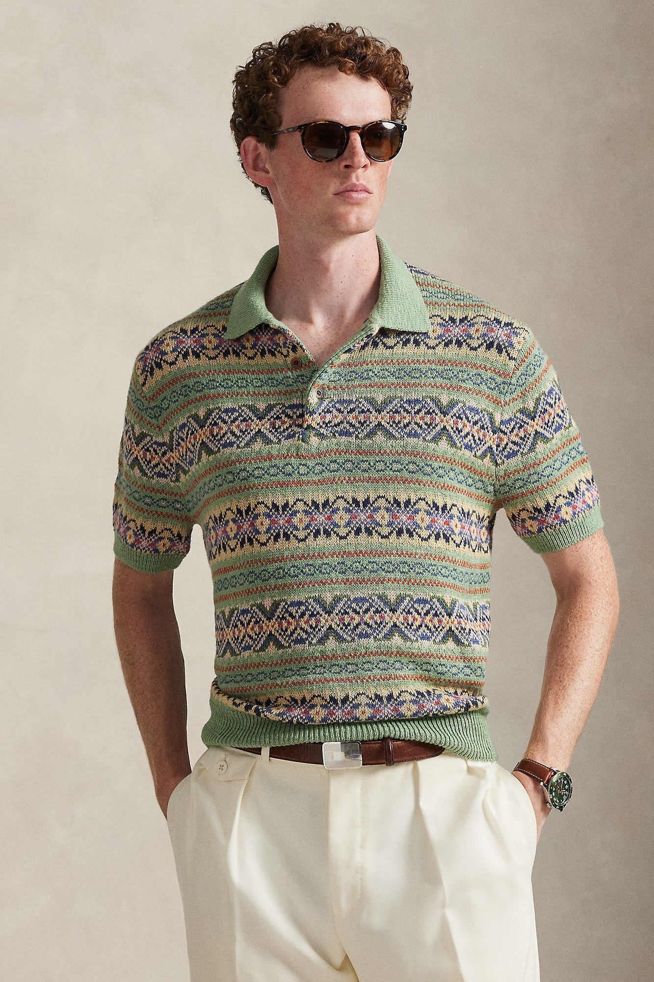 FAIRISLE POLO SWEATER - Polos - Novaman
