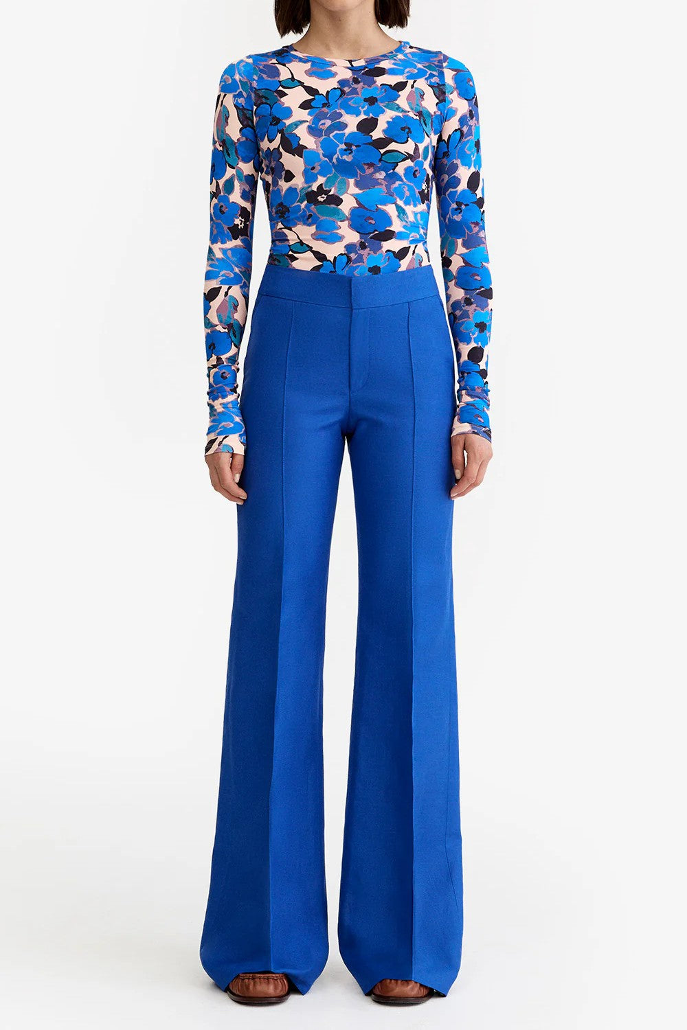 WIDE LEG PINTUCK TROUSER - Pants - Sassanova