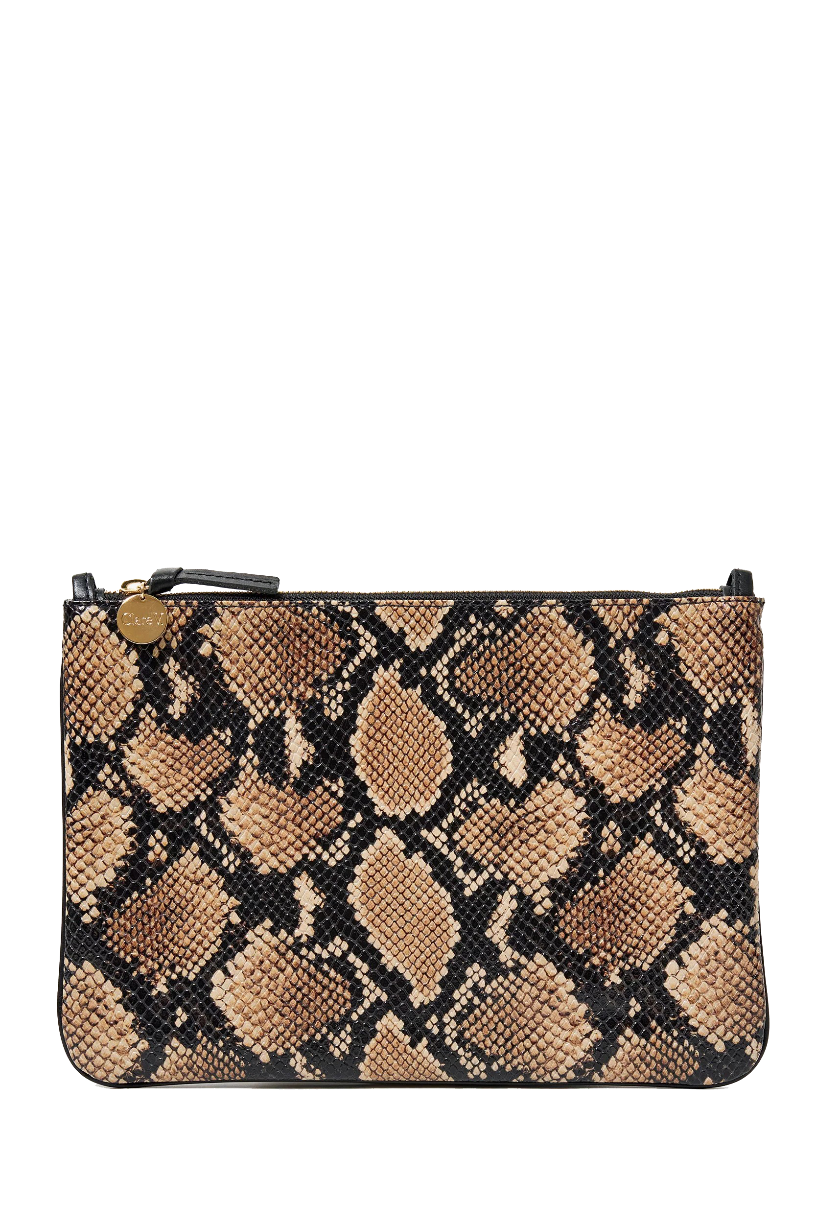 FLAT CLUTCH DESERT SNAKE - Handbags - Sassanova