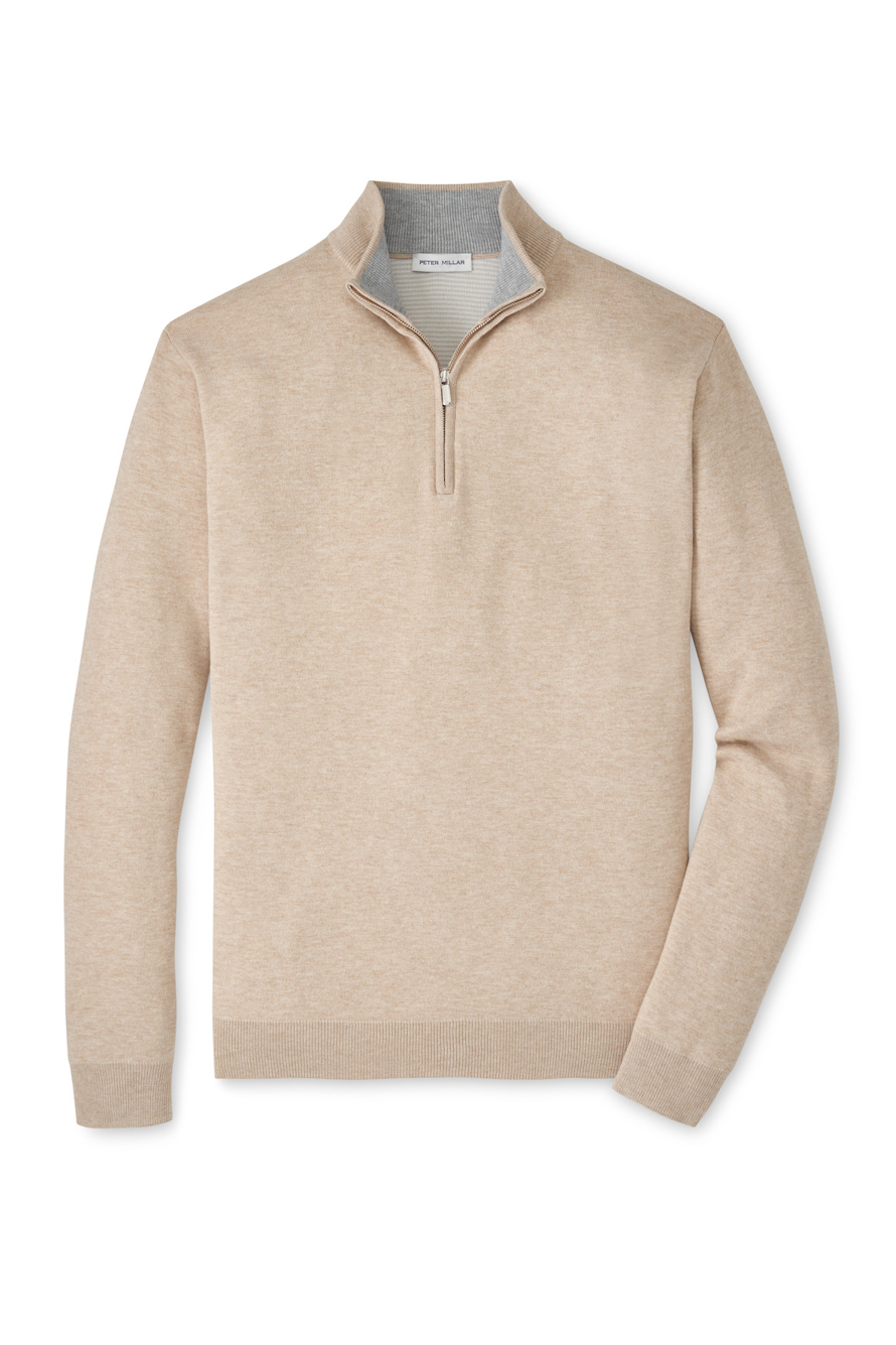 COOLSPUN COTTON 1/4 ZIP SWEATER - Novaman