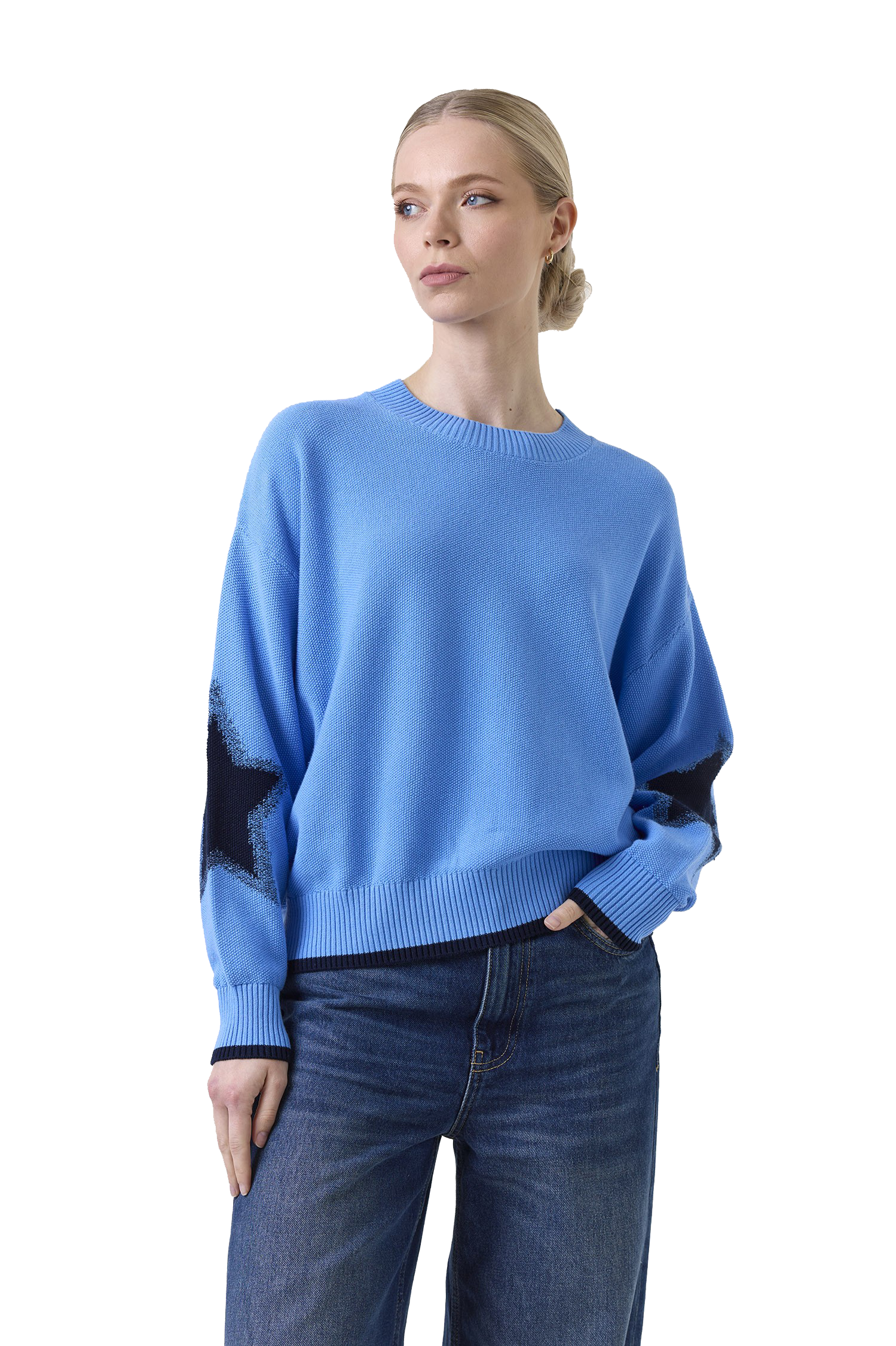 NAVAJO STAR SLEEVE SWEAT - Sweaters - Sassanova