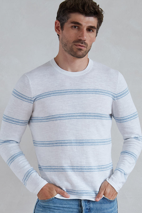 MARINER STRIP CREW - Sweaters - Novaman