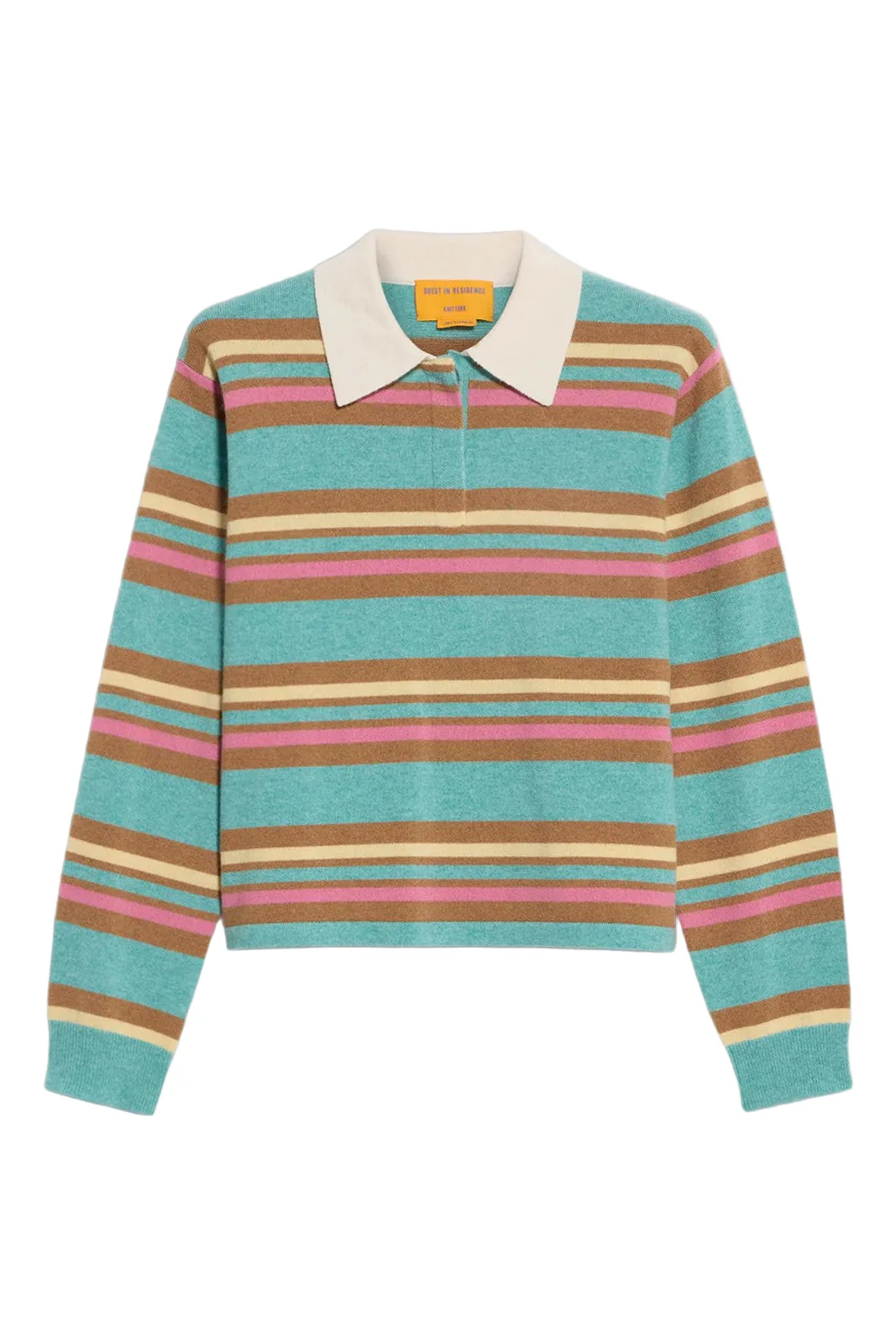 CROPPED STRIPED RUGBY SWEATER - Sweaters - Sassanova