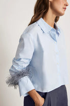 LARGAUX FEATHER TOP - Blouses - Sassanova
