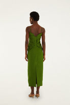 MONSTERA LEAF SLEEVELESS MAXI DRESS - Dresses - Sassanova