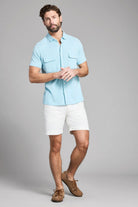 COTTON KNIT SPORT SHIRT - Short Sleeved Shirts - Novaman