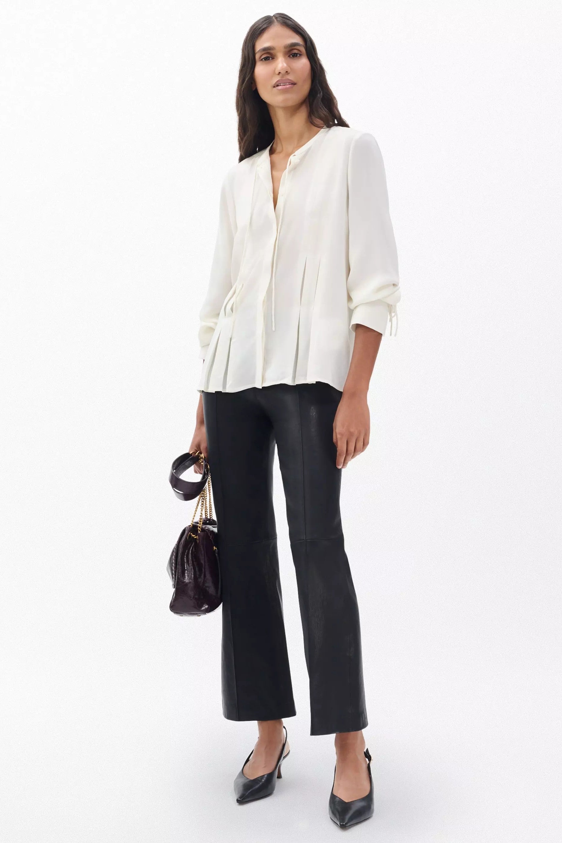 ARDEN PLEATED BLOUSE - Blouses - Sassanova