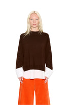 PIP POPLIN COMBO SWEATER-Sassanova