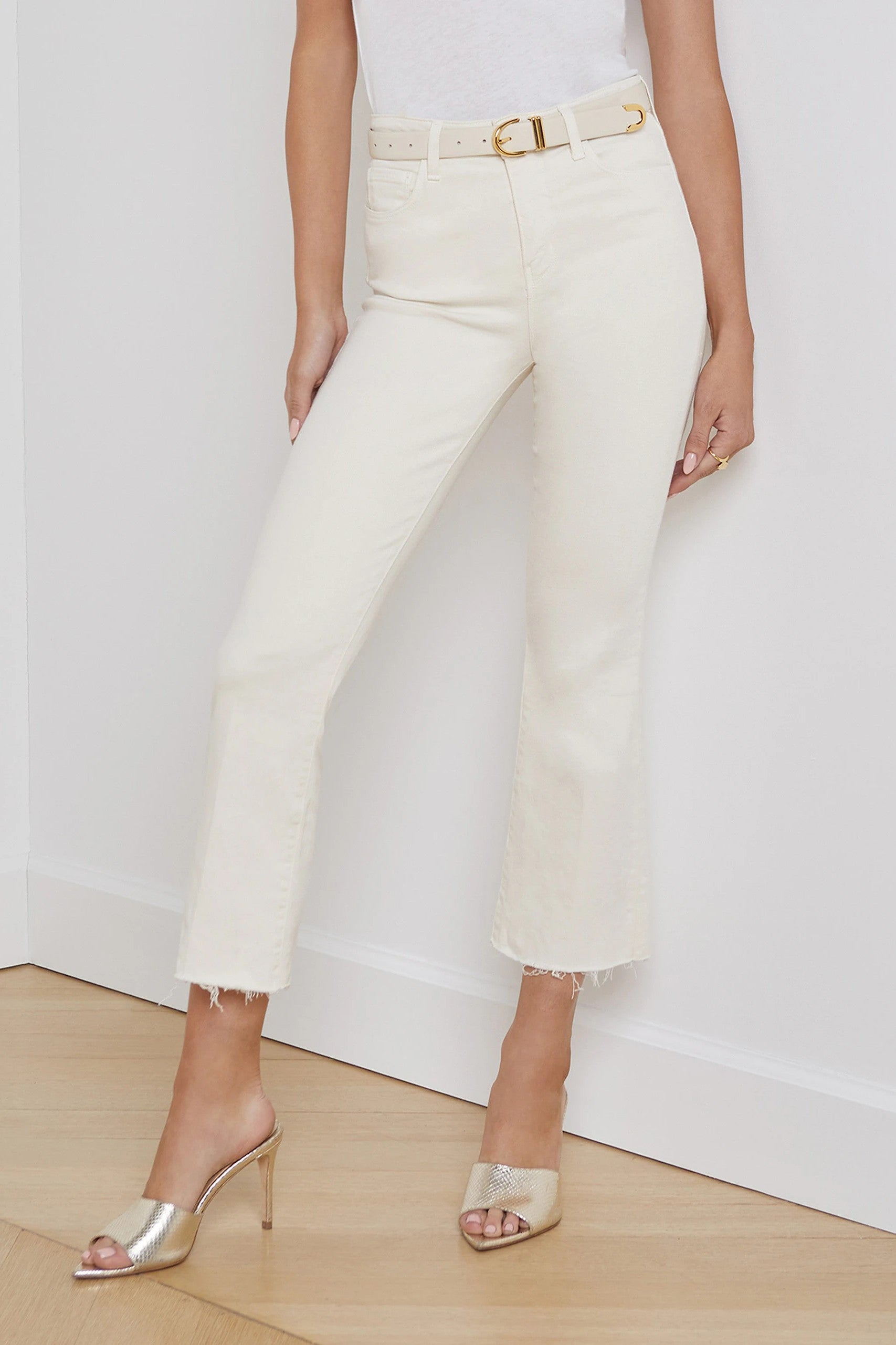 KENDRA HIGH RISE CROP FLARE - Jeans - Sassanova