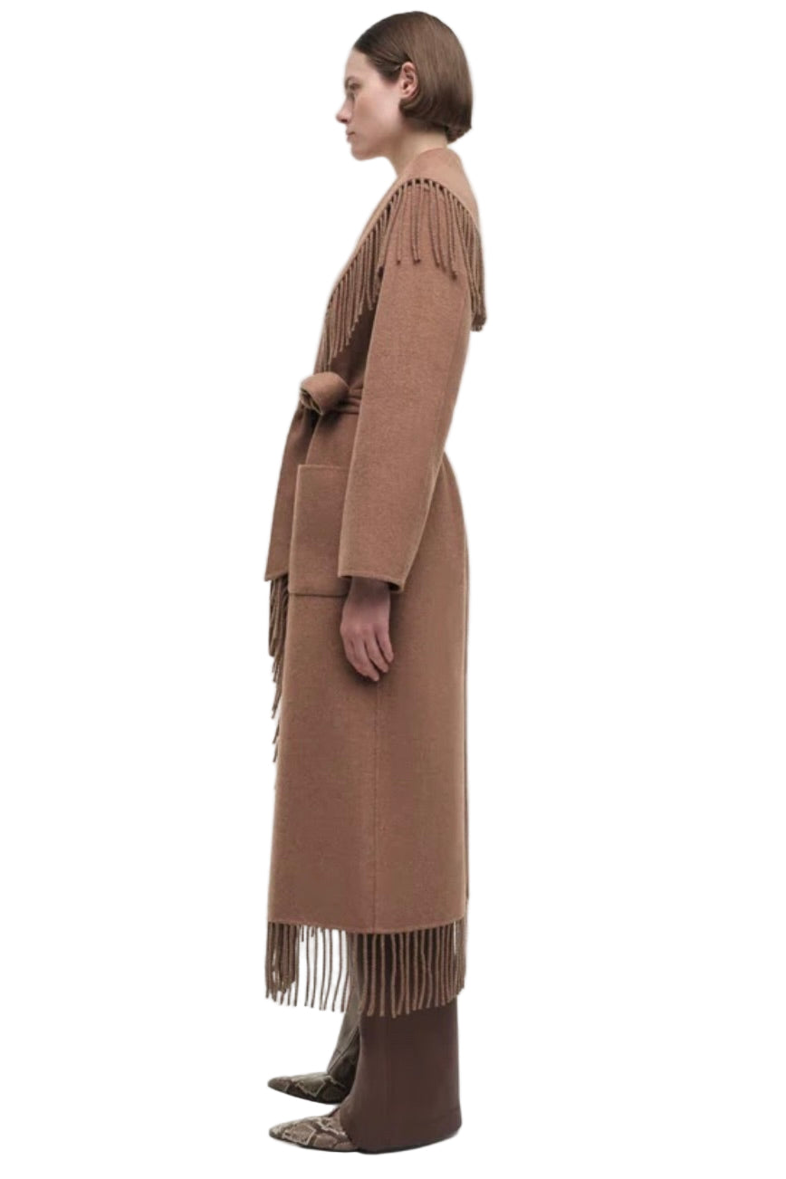 CARRIE FRINGE ROBE COAT
sassanova