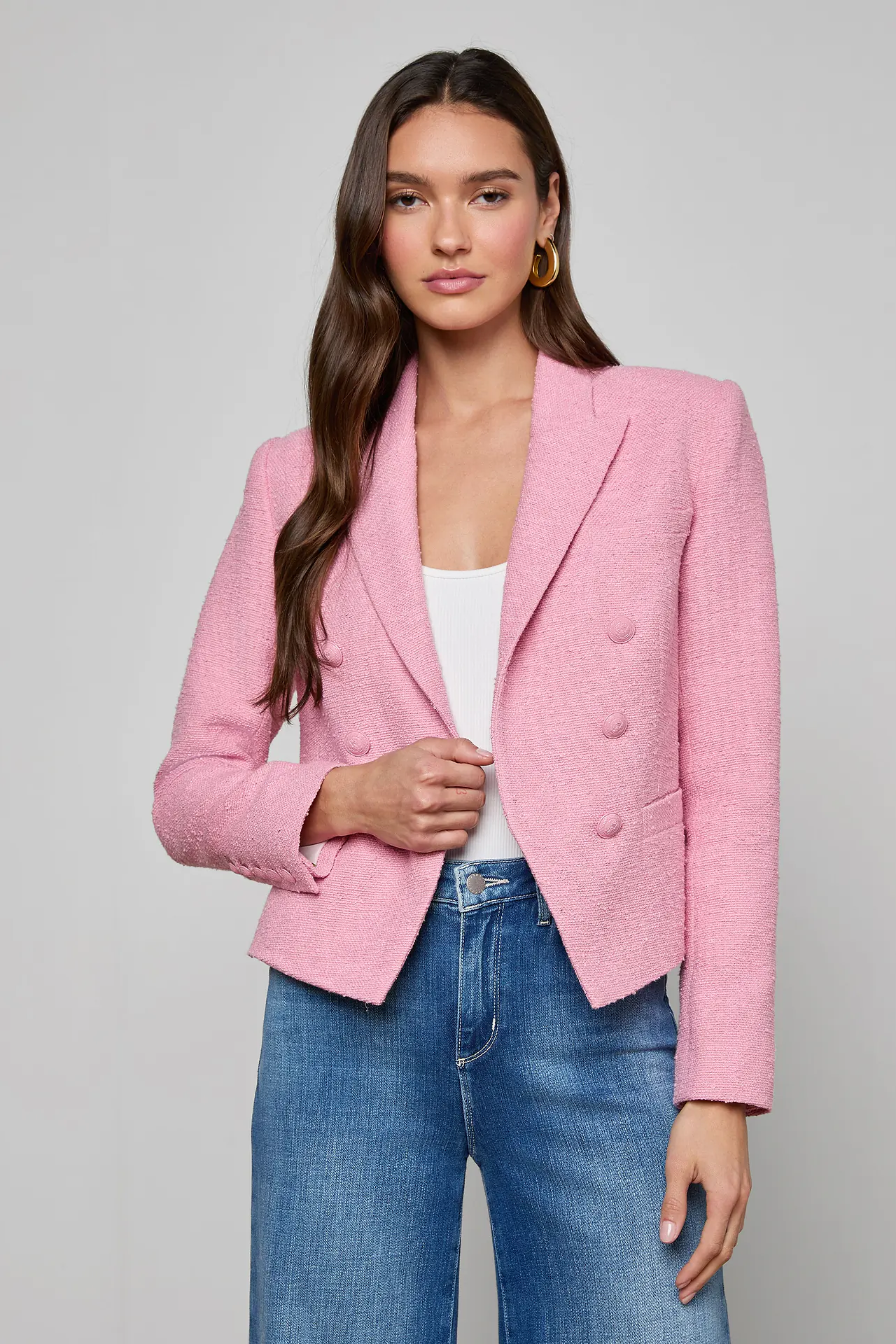 BROOKE DBL BRSTD CROP BLAZER - Jackets - Sassanova