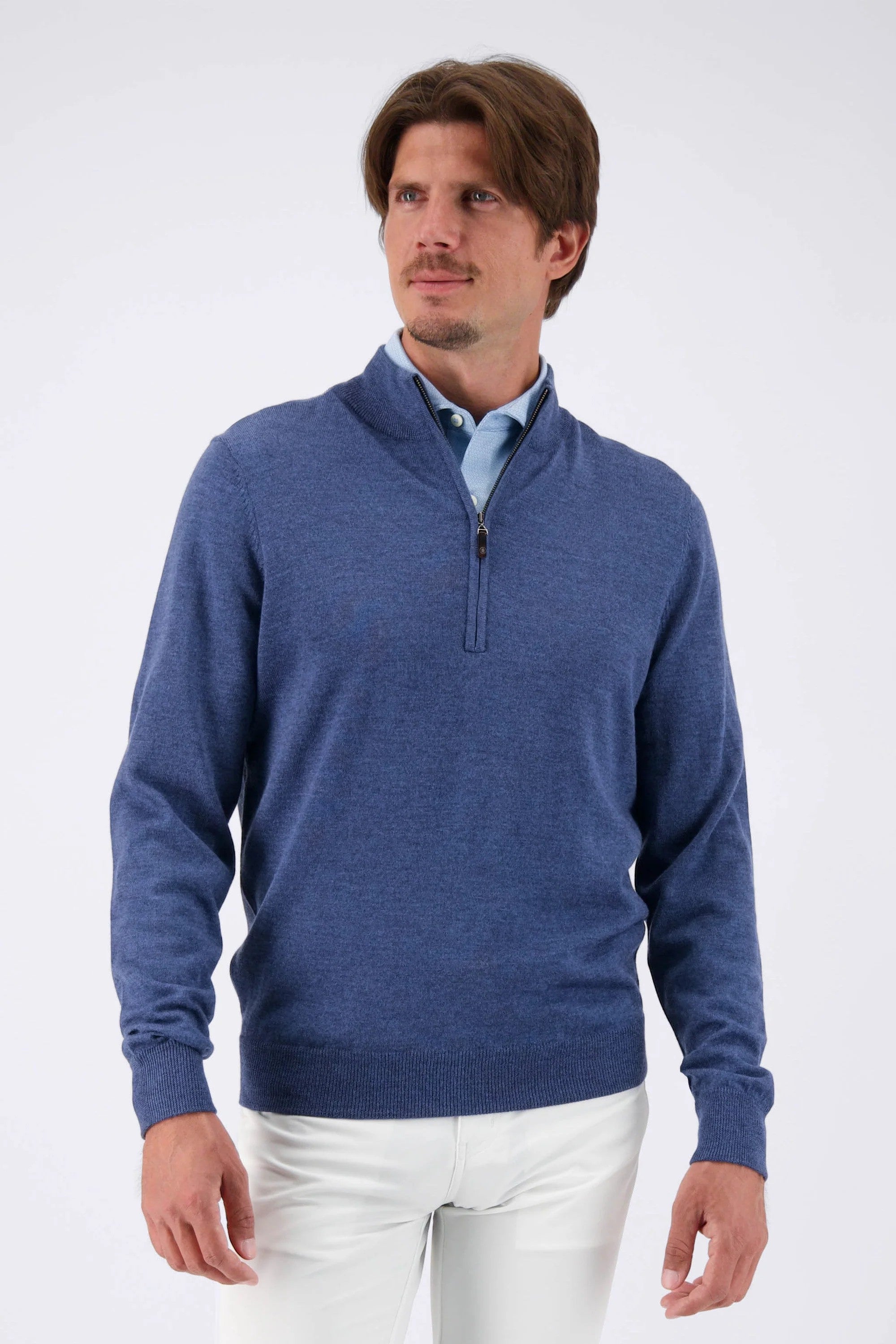 MARSHALL MERINO 1/4 ZIP SWEATER - Sweaters - Novaman