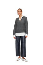 CARRIE MIXED MEDIA SWEATER - Sassanova