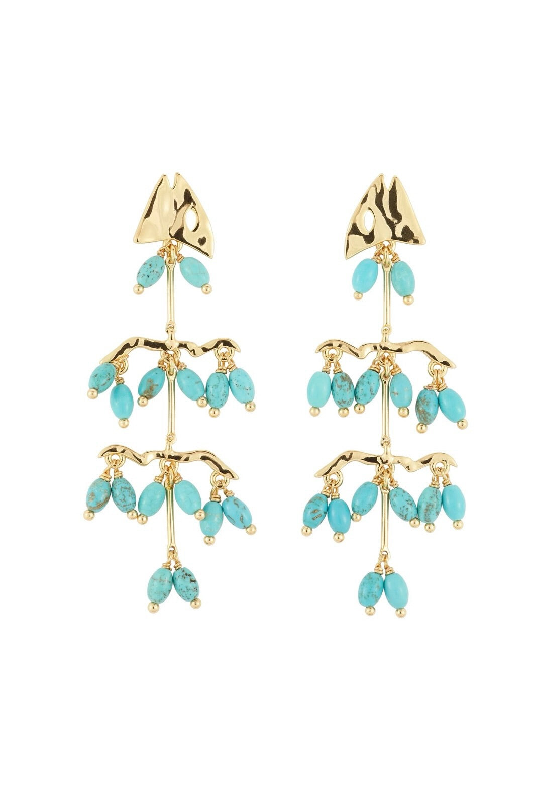 ARIANNA EARRINGS- TURQ/GLD
sassanova