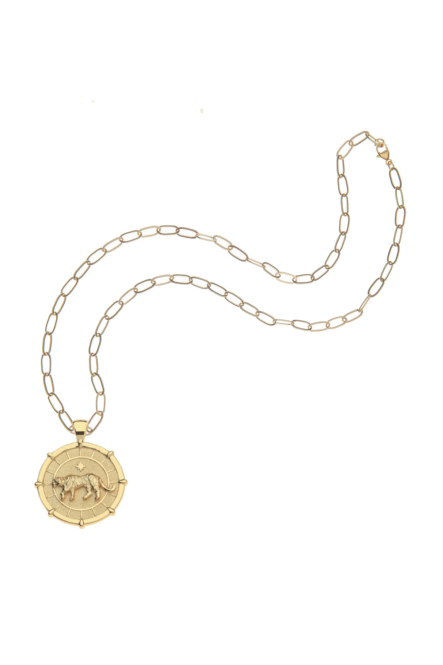STRONG TIGER ORIGINAL NECKLACE- DRAWN LINK CHAIN Sassanova