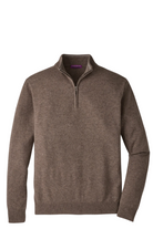 CROWN ANNIVERSARY CASHMERE 1/4 ZIP SWEATER Sassanova / Novaman