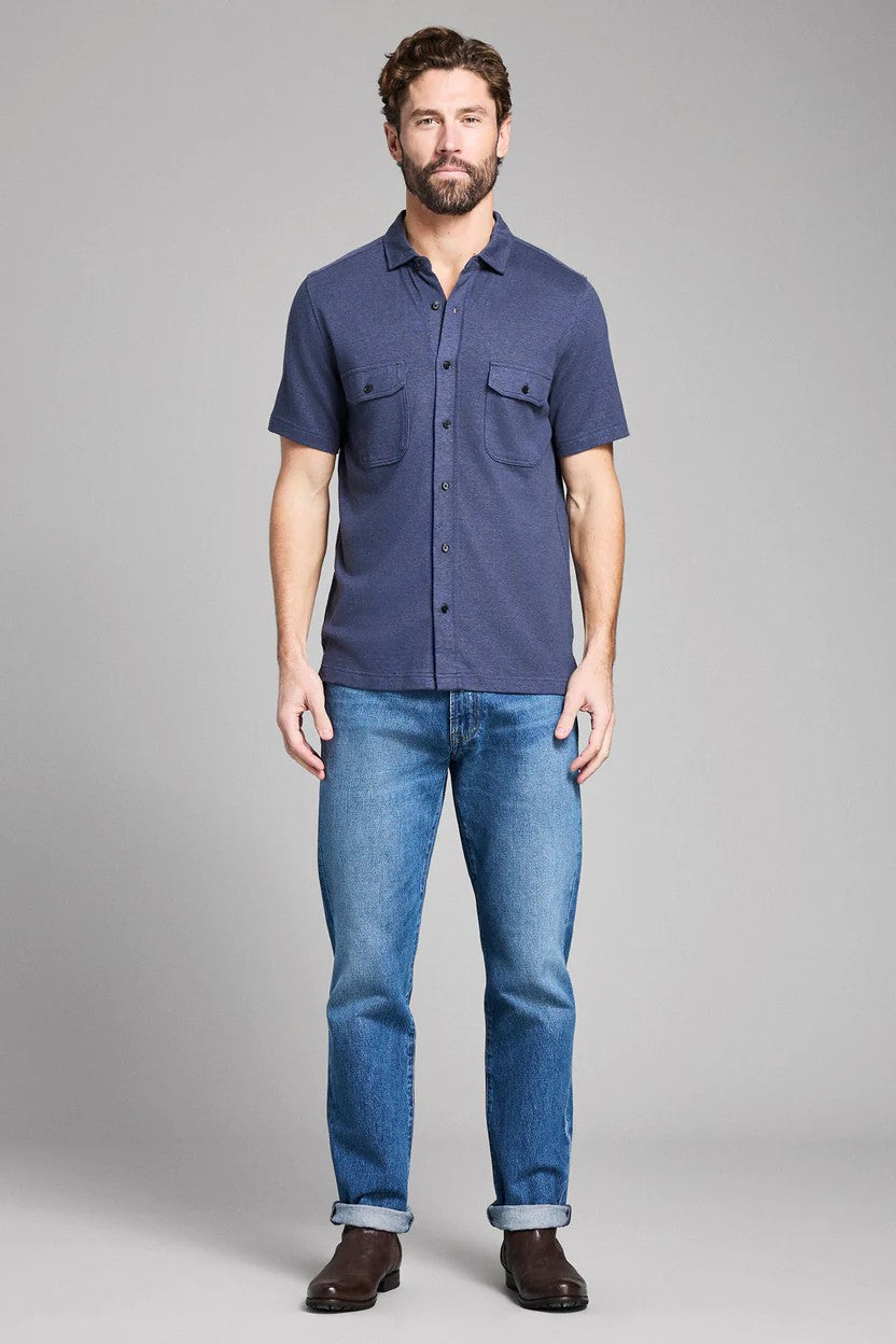 COTTON KNIT SPORT SHIRT - Short Sleeved Shirts - Novaman