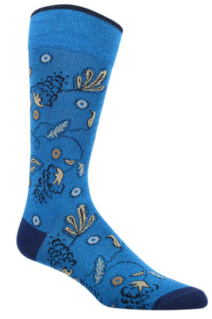 FLORAL SOCKS AZURE
