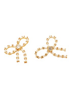CRYSTAL BOW STUDS- GLD/CLEAR
sassanova