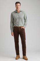 SUPERIOR SOFT CORDUROY pants in dark brown-novaman
