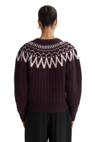 FAIR ISLE CABLE KNIT SWEATER - Sassanova