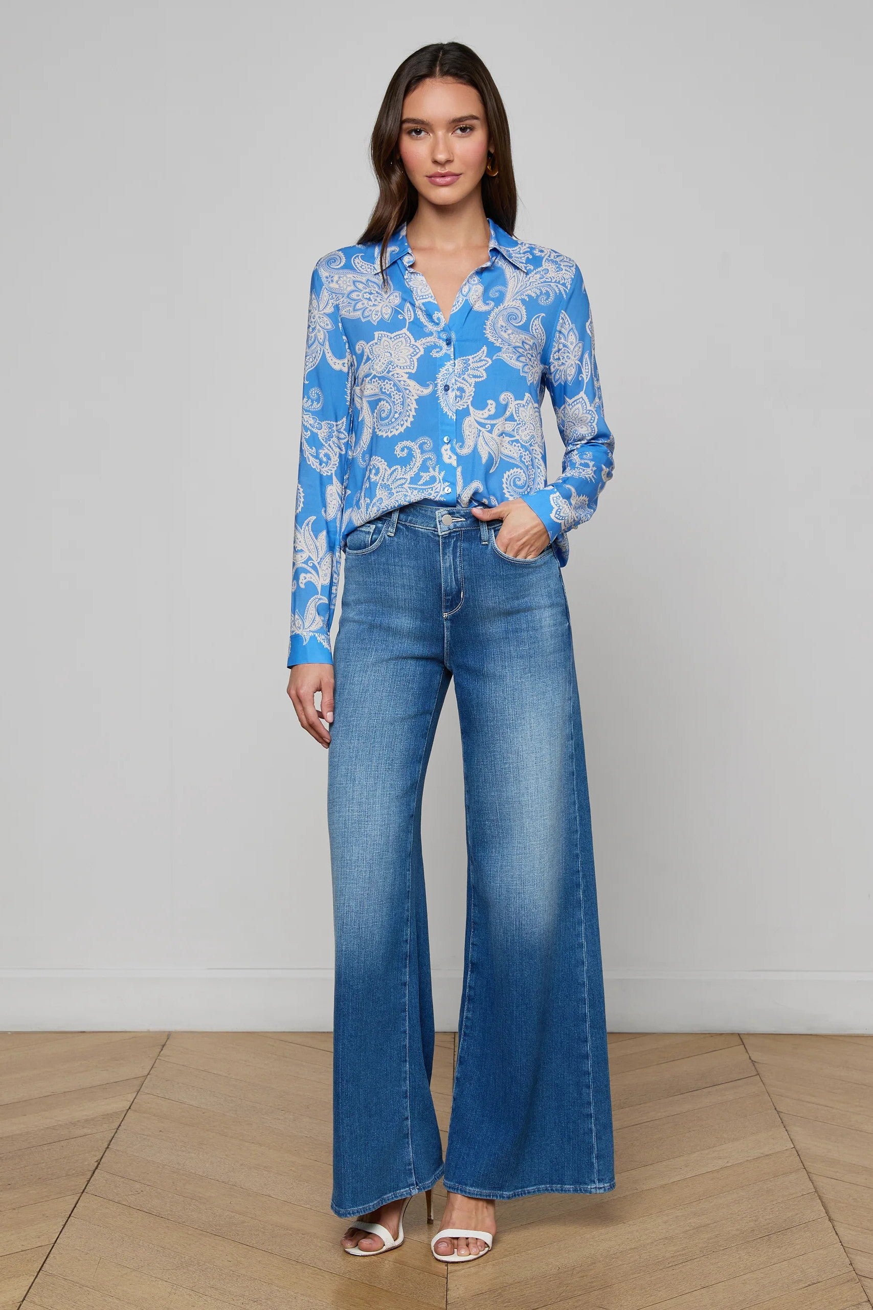 HOLLY L/S BLOUSE - Blouses - Sassanova