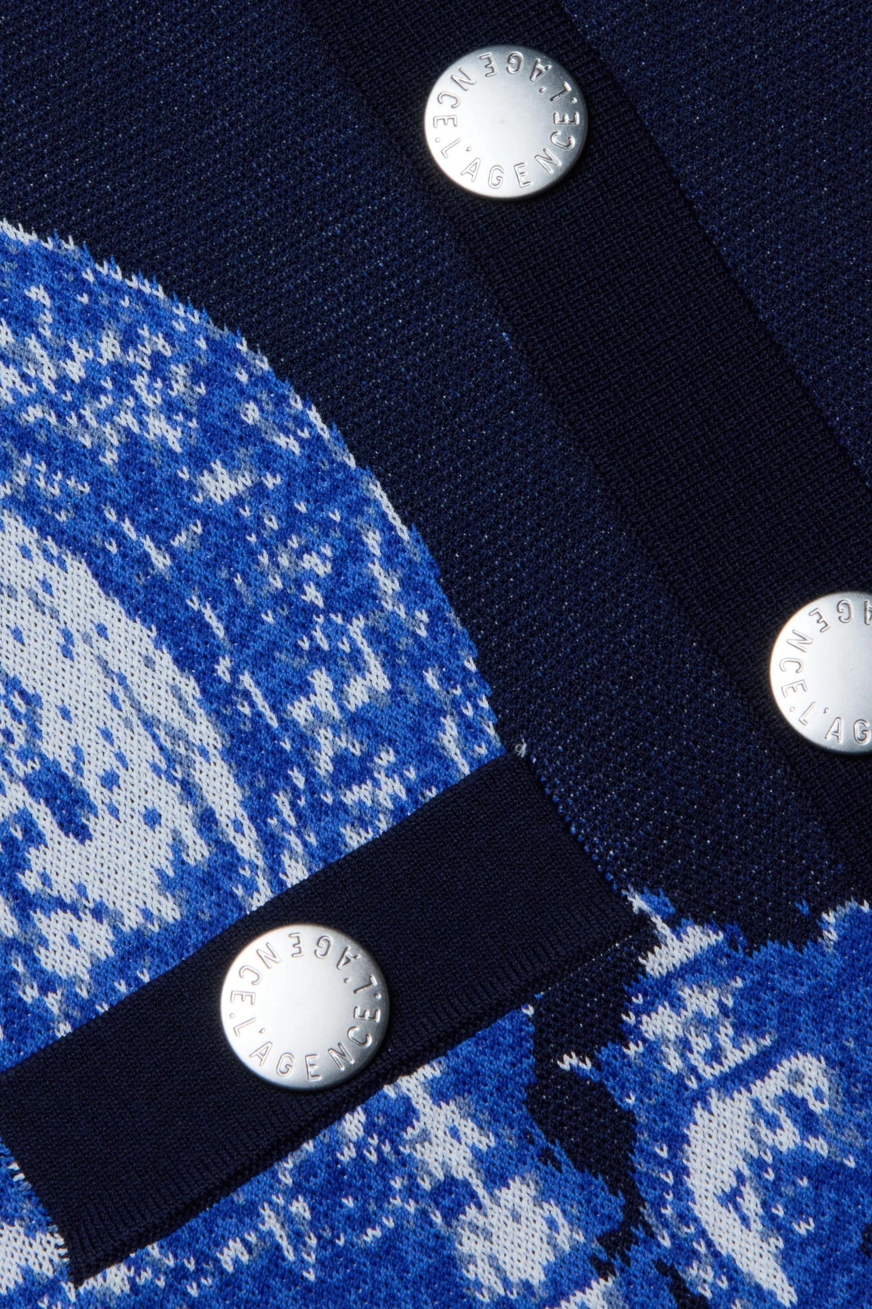 OSIRIS JACQUARD COLLARED CARDI - Sweaters - Sassanova