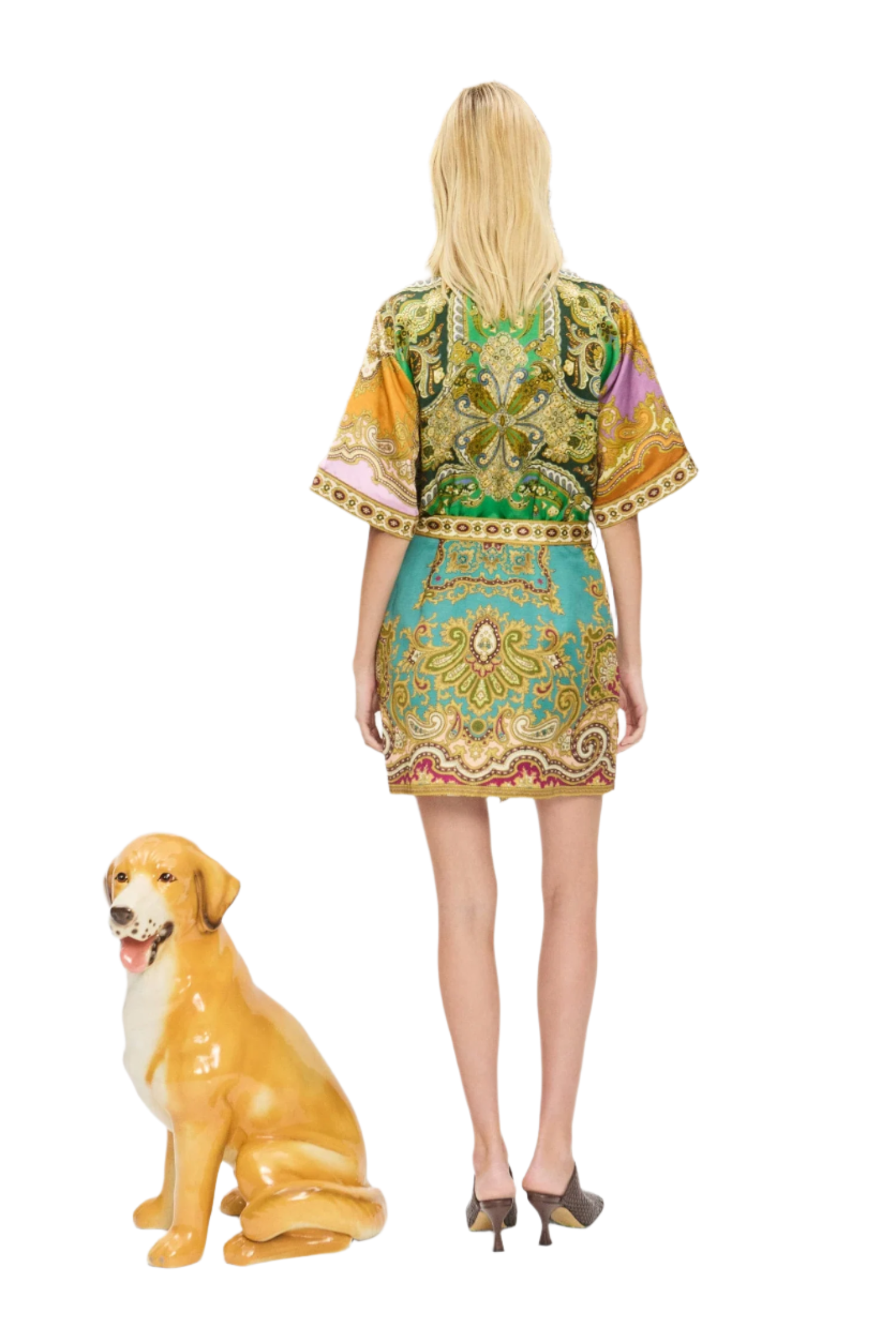 CLEMENZA SPLICED MINI DRESS
sassanova