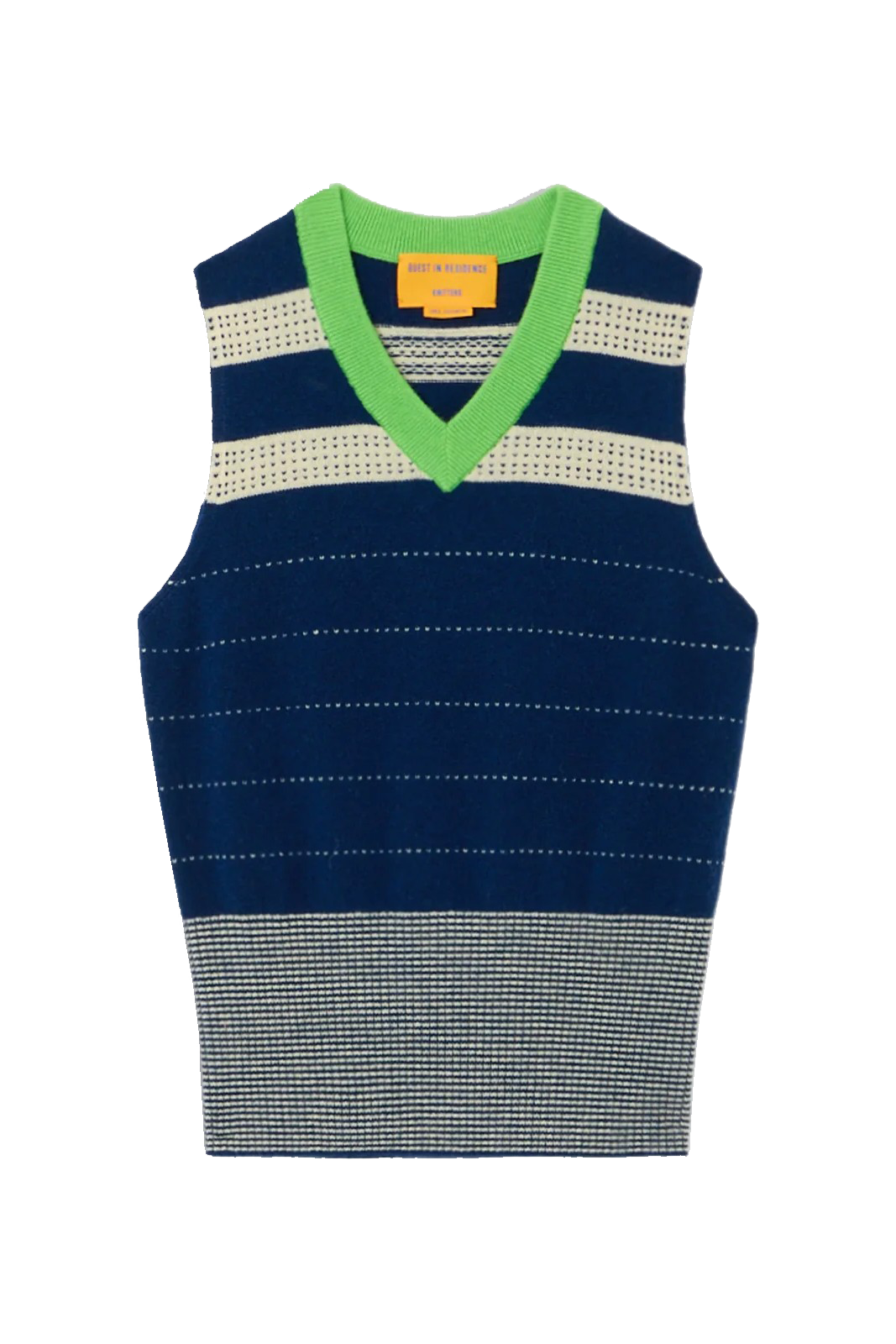 COLLEGIATE STRIPE VEST - Sweaters - Sassanova