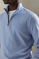 LONG SLEEVE TEXTURED 1/2 ZIP PULLOVER - Sweaters - Novaman