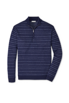 SARATOGA STRIPED QUARTER-ZIP SWEATER - Sweaters - Novaman
