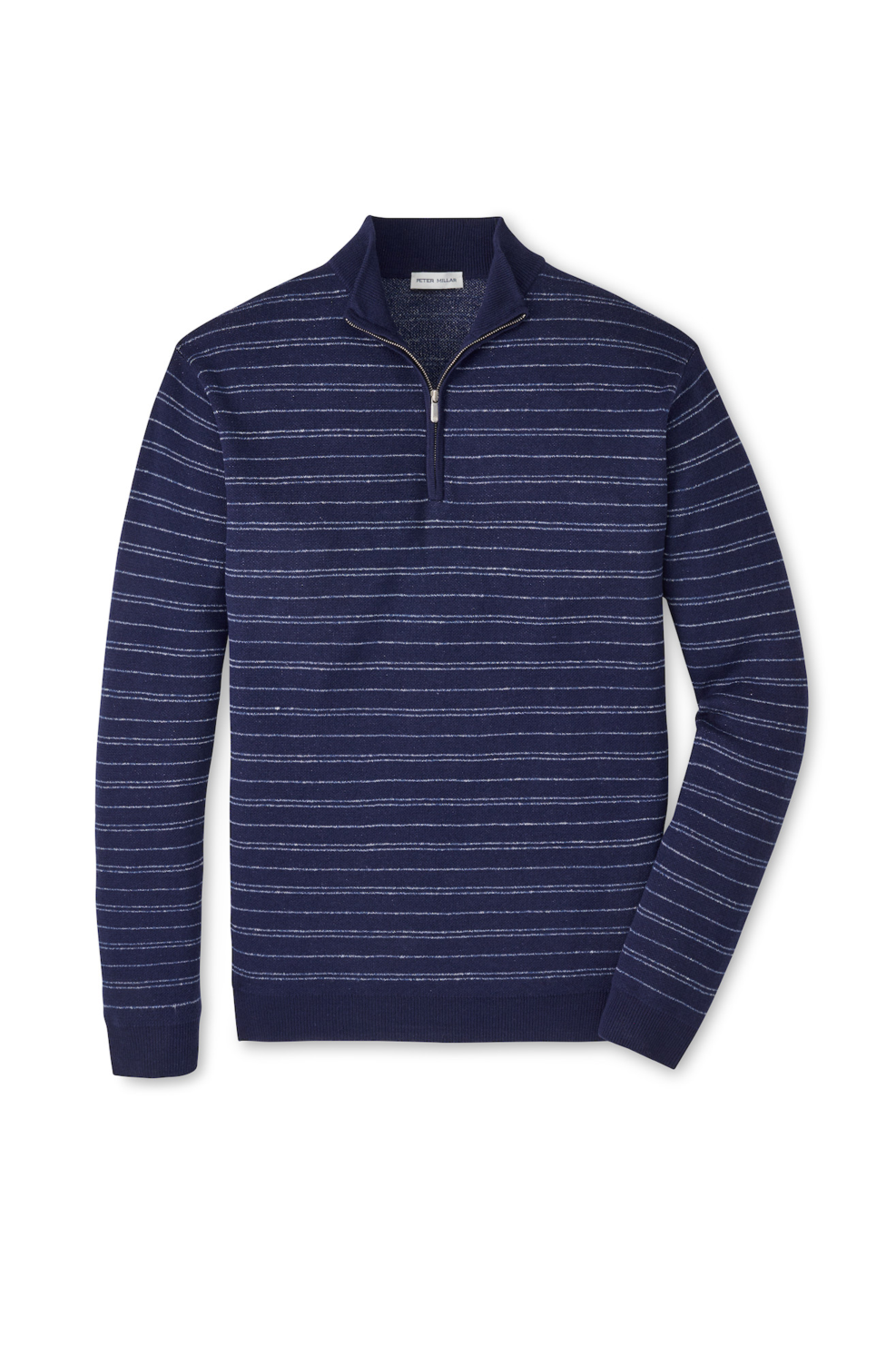 SARATOGA STRIPED QUARTER-ZIP SWEATER - Sweaters - Novaman