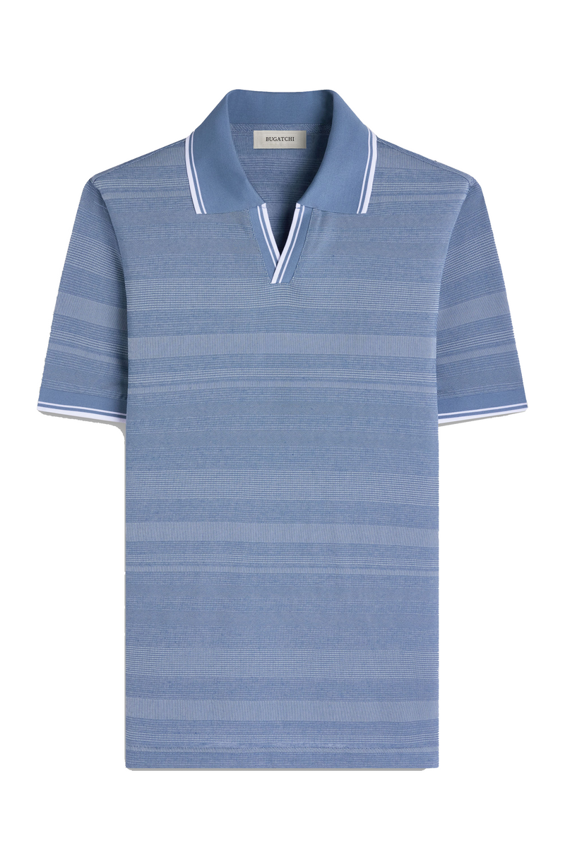 SHORT SLEEVE JOHNNY COLLAR POLO