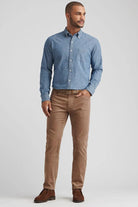 SUPERIOR SOFT CORDUROY pants in a warm light brown hue-novaman