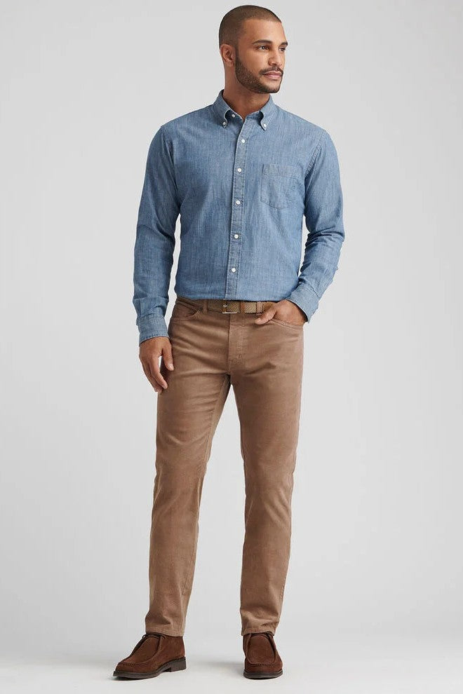 SUPERIOR SOFT CORDUROY pants in a warm light brown hue-novaman