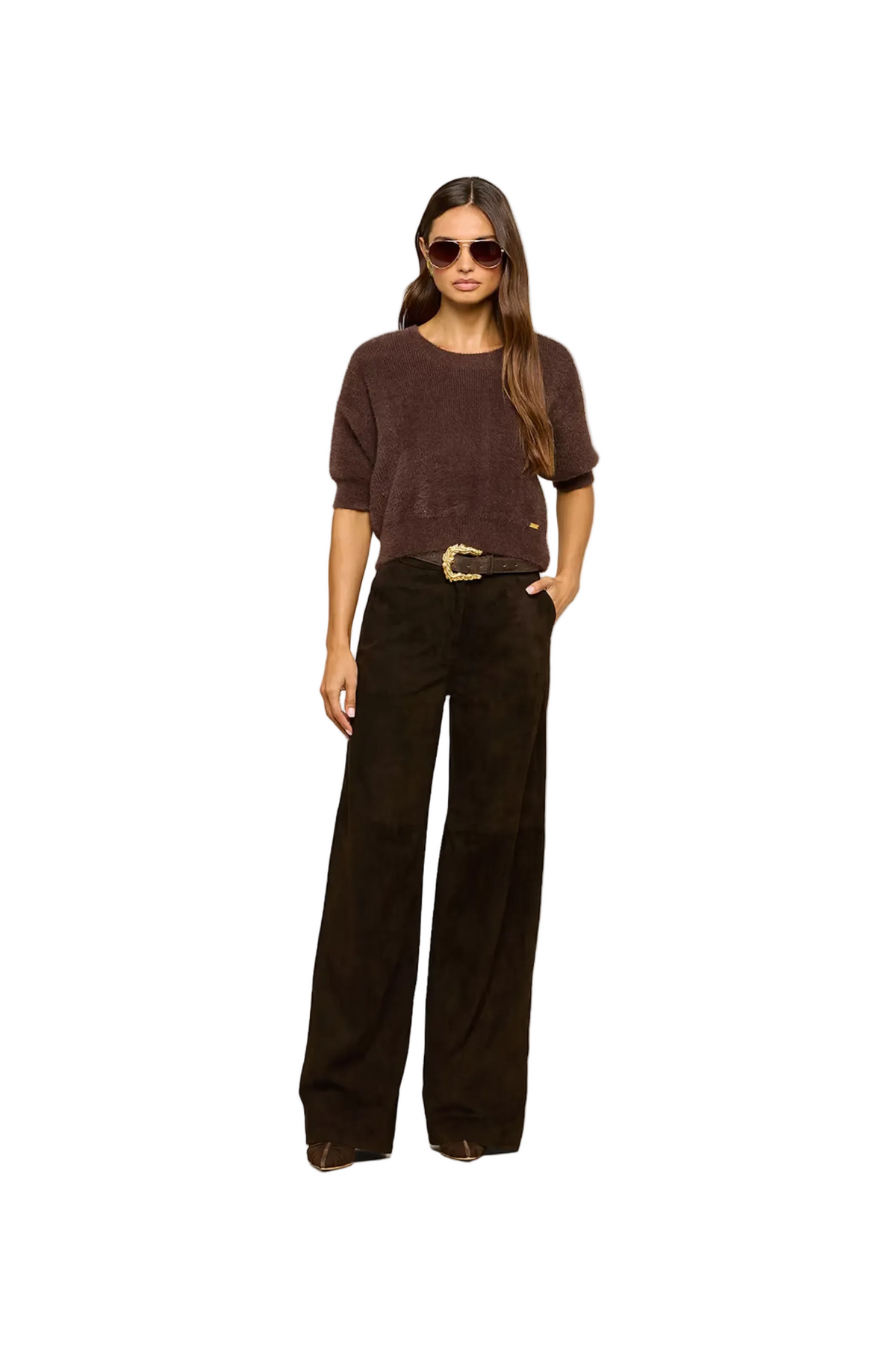 GUINEVERE SHORT SLEEVE CROP CREW Sassanova