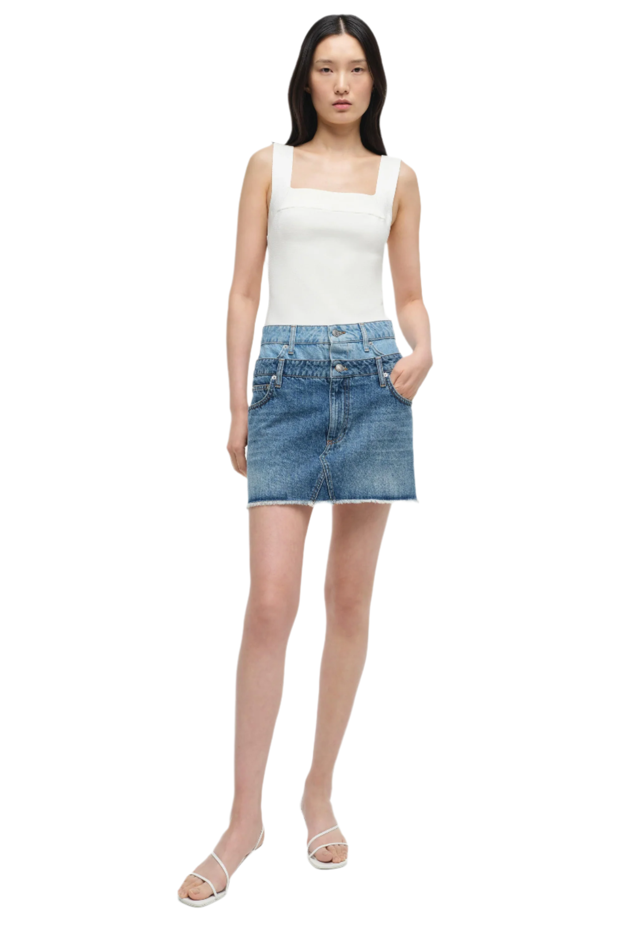 SALIX DOUBLE WAISTBAND MINI SKIRT
sassanova