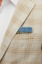 DENNERY POCKET SQUARE BLUE - Ties and Pocket Squares - Novaman