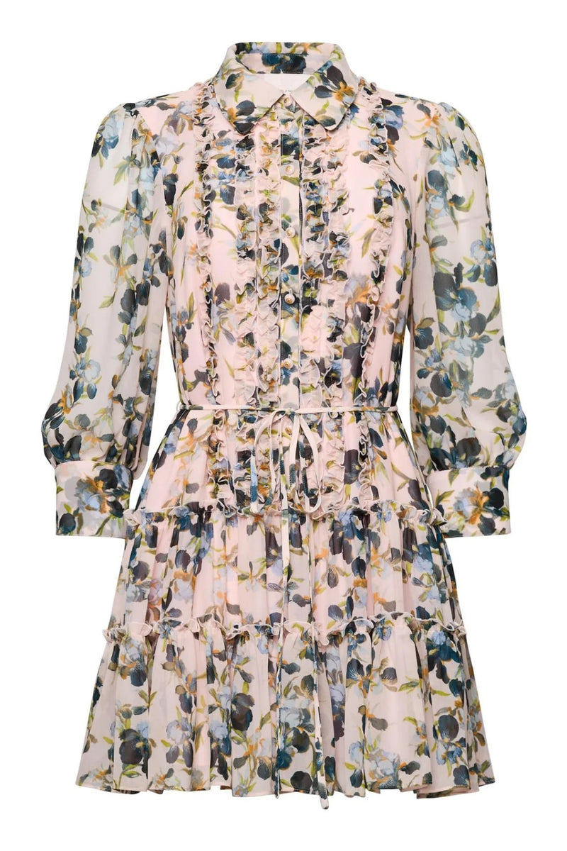 TRAILING IRIS RHYS DRESS