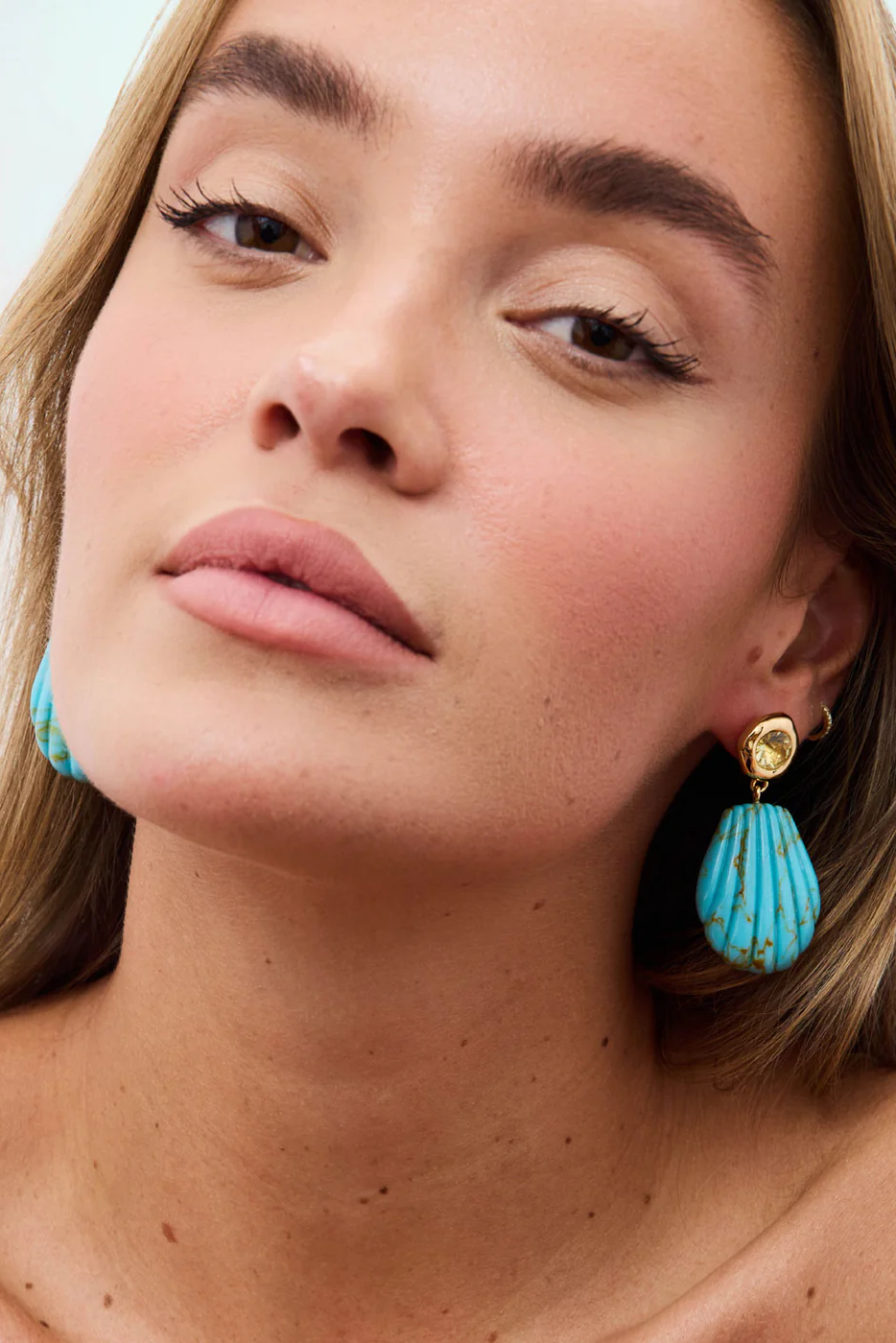 NATALIA DROP EARRINGS- TURQUOISE