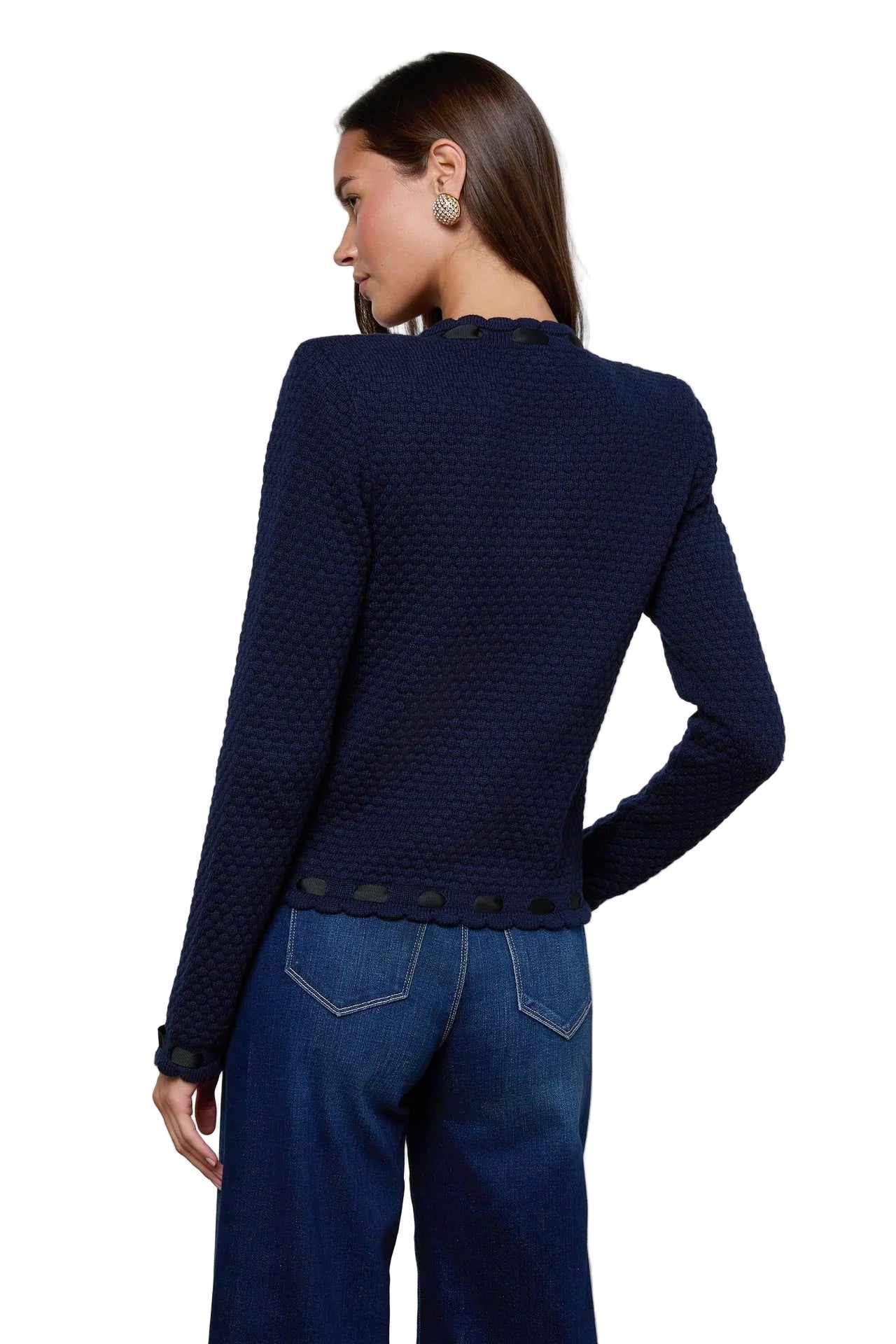 ASTOR CONTRAST TRIM CARDI - Sweaters - Sassanova