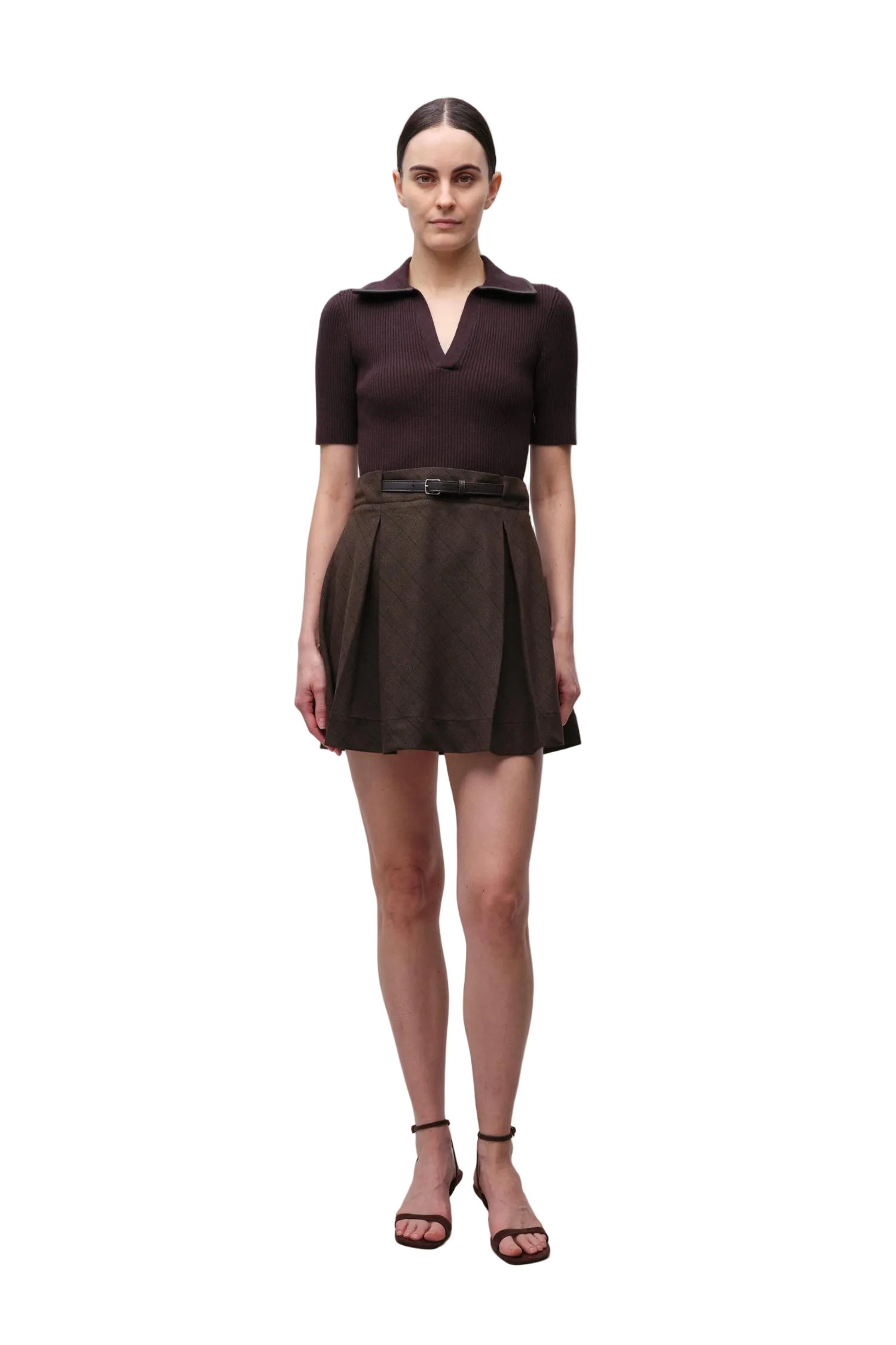 SOLVANE SHORT SLEEVE MINI DRESS Sassanova