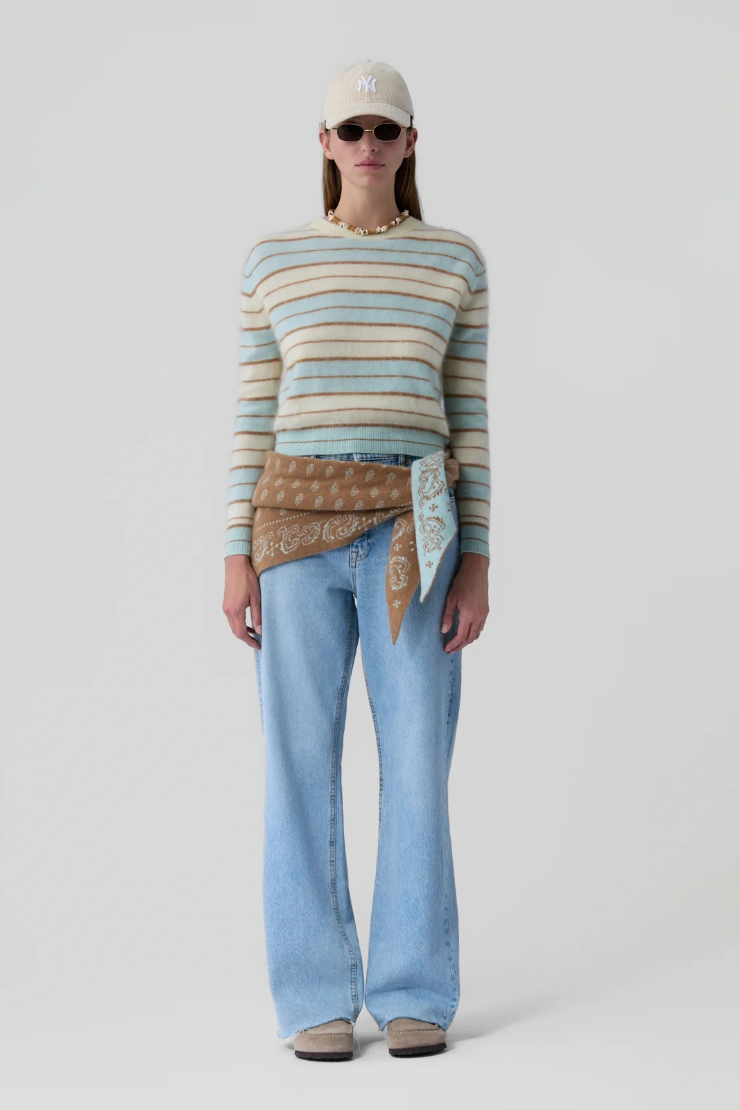 GRIZZLY STRIPE CREW - Sweaters - Sassanova