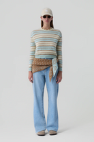 GRIZZLY STRIPE CREW - Sweaters - Sassanova