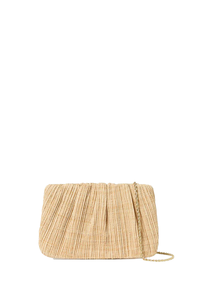 BRIT PLEATED POUCH - Handbags - Sassanova
