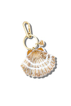 HAND PAINTED SEASHELL BAG CHARM & KEYCHAIN - sassanova