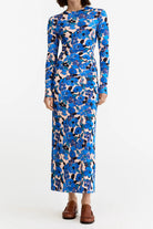 RUCHED CREWNECK MIDI DRESS - Dresses - Sassanova