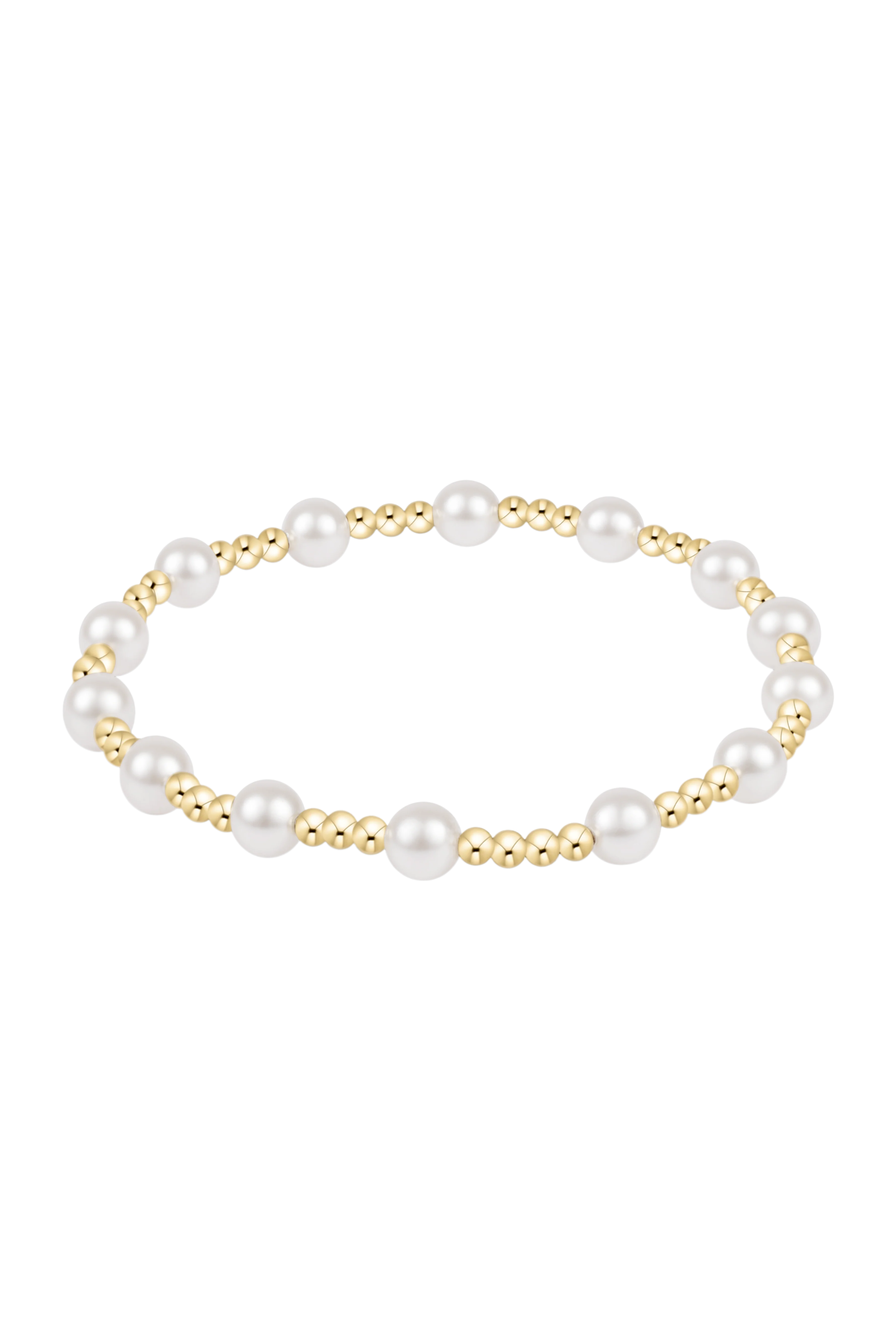 CLASSIC SINCERITY 5MM BRACELET- PEARL - Bracelets - Sassanova