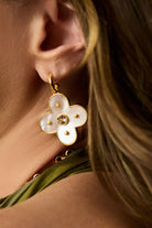 COLETTE STATEMENT HOOP & CHARM EARRING - Earrings - Sassanova