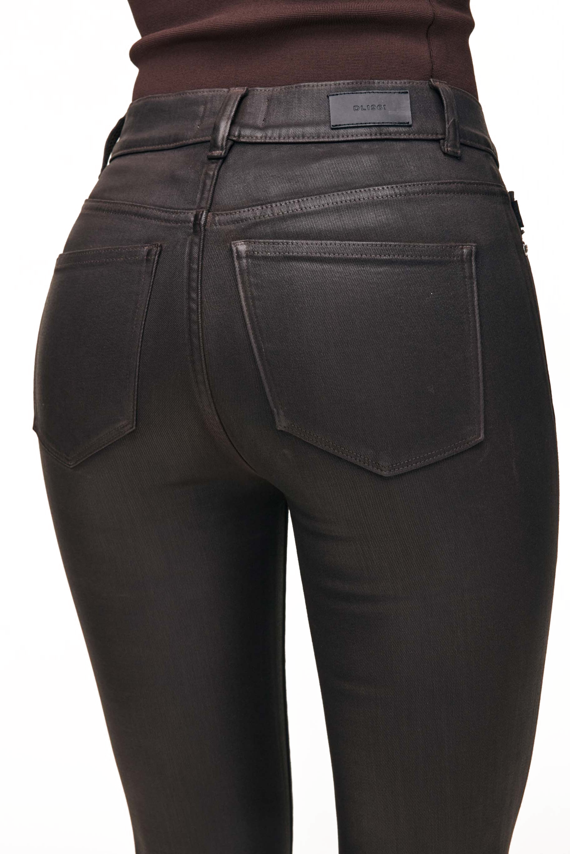 BRIDGET BOOT HIGH RISE CROP COATED - sassanova